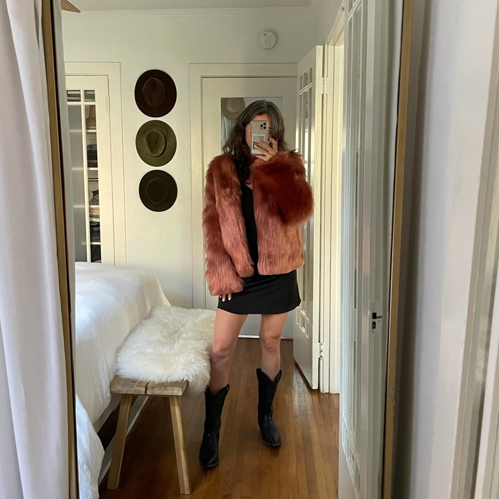 SpiritHoods faux fur, pink jacket — never worn!